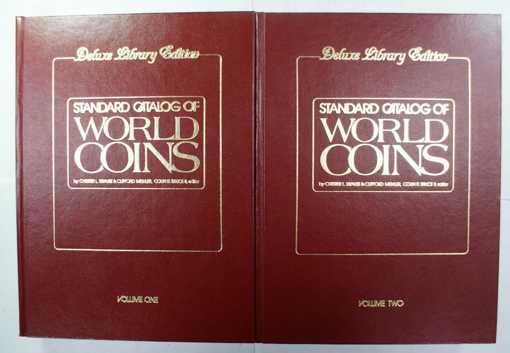 Deluxe Library Edition Standard Catalog Of World Coins Voumel 1 & 2 1986 RSE32