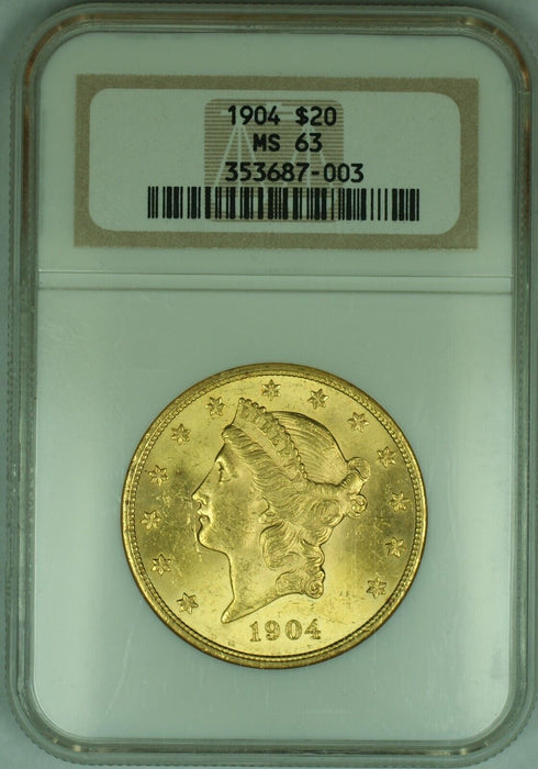 1904 $20 Liberty Head Gold Double Eagle NGC MS 63 B