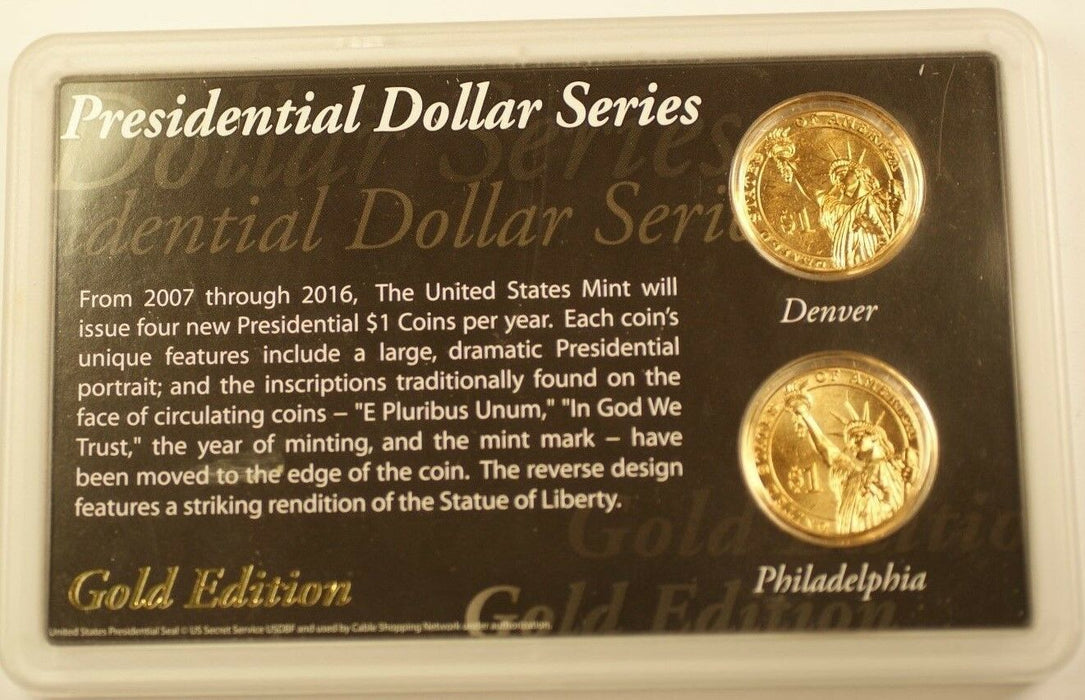 2007 P & D John Adams Presidential Uncirculated Set $1 Dollar Coins