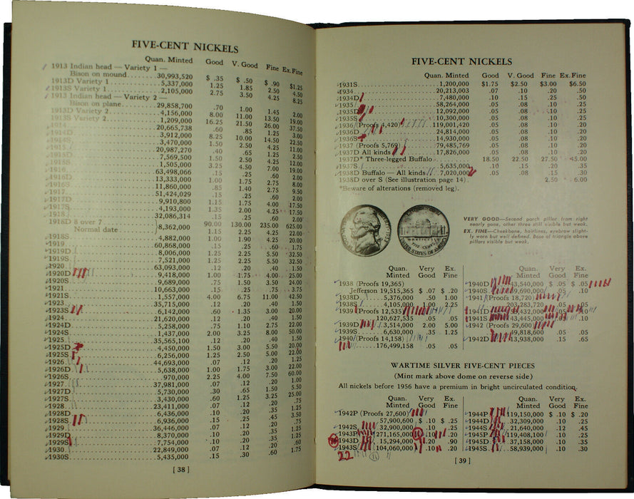 1970 27th Edition Blue Book Handbook of United states Coins R.S. Yeoman