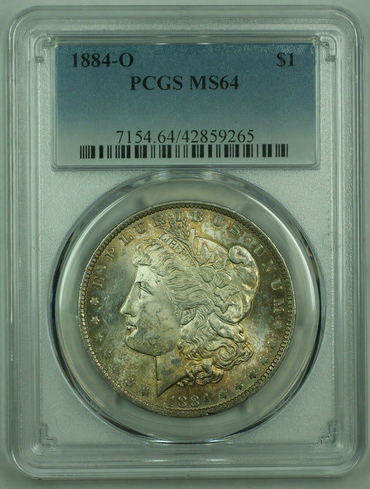 1884-O Morgan Silver Dollar S$1 PCGS MS-64 Toned (38)