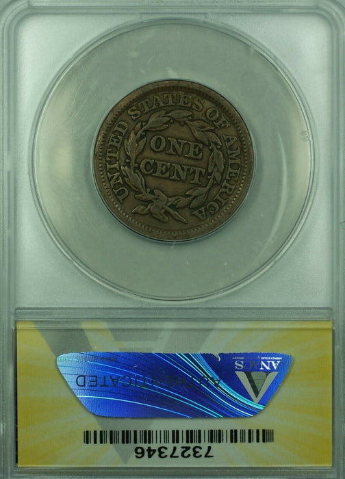 1848 Braided Hair Large Cent  ANACS VF-20  (43)