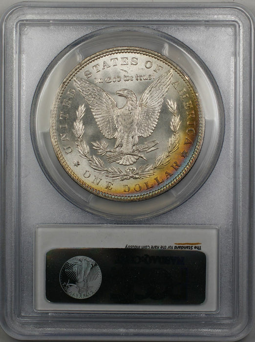 1887 Morgan Silver Dollar $1 Coin PCGS MS-64 Rim Toned (3L)