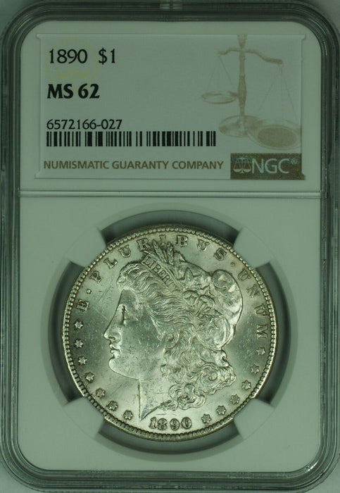 1890 Morgan Silver Dollar $1 NGC MS-62 Better Coin   (46)