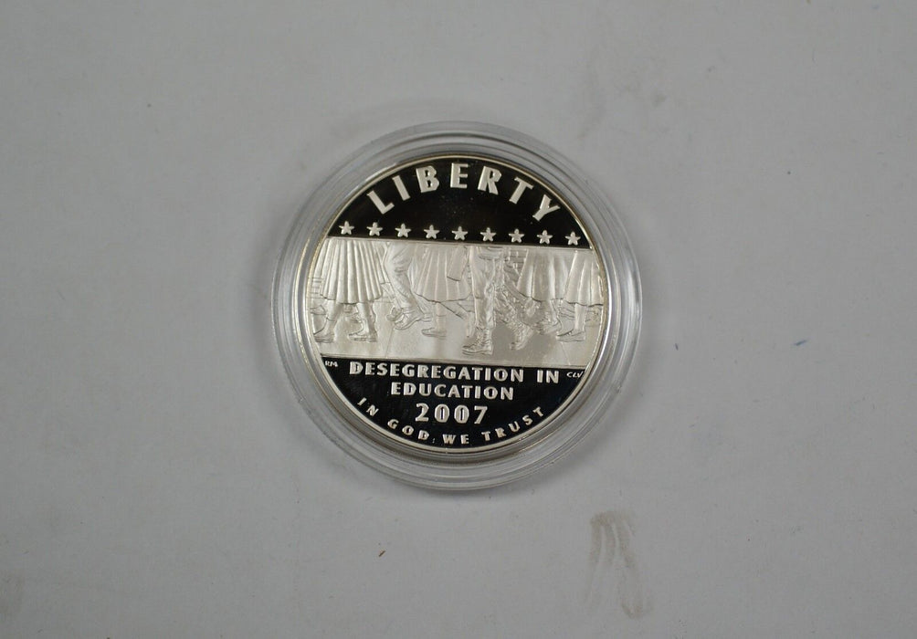 2007-P Little Rock Central High School Desegregation Proof Silver Dollar In Box