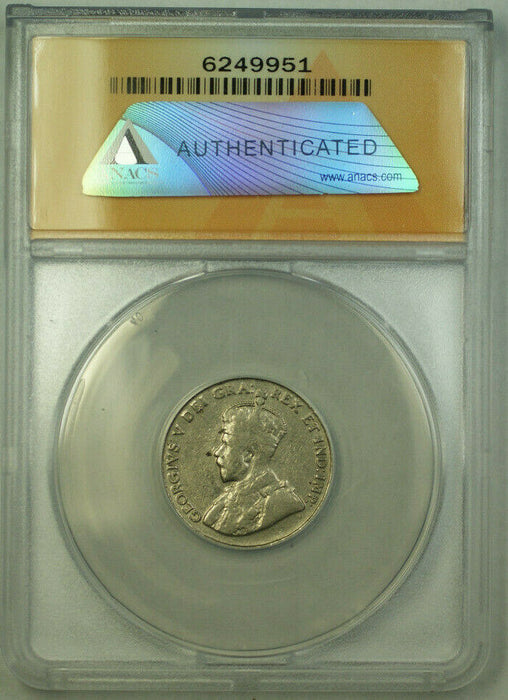 1926 Far 6 Canada 5 Cents Coin ANACS EF-40 Details