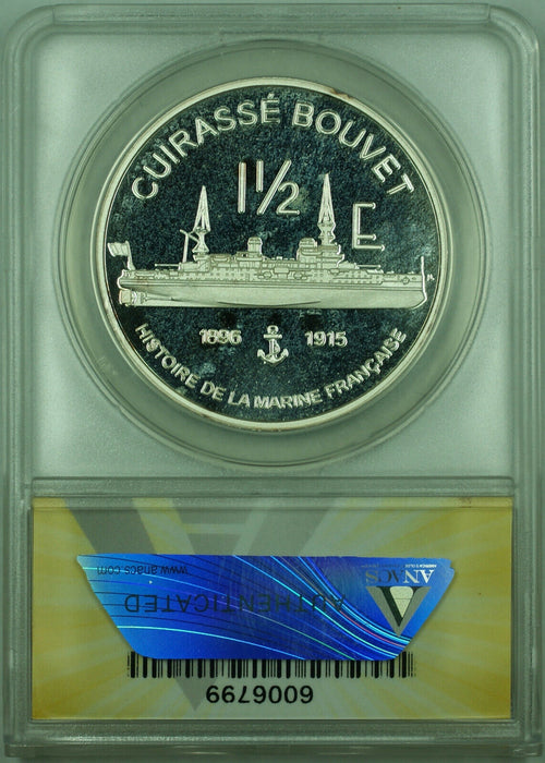 2004 1.50E France ANACS PF 65 DCAM Mayotte Essai 1.5 Euro Proof Silver Coin