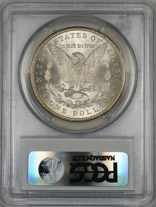 1886 Morgan Silver Dollar $1 Coin PCGS MS-63 Nicely Toned Obverse (13b)