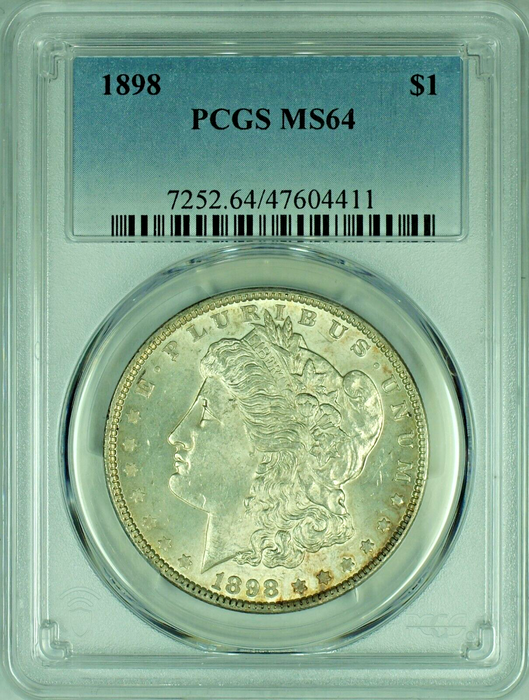 1898 Morgan Silver Dollar PCGS MS 64 48