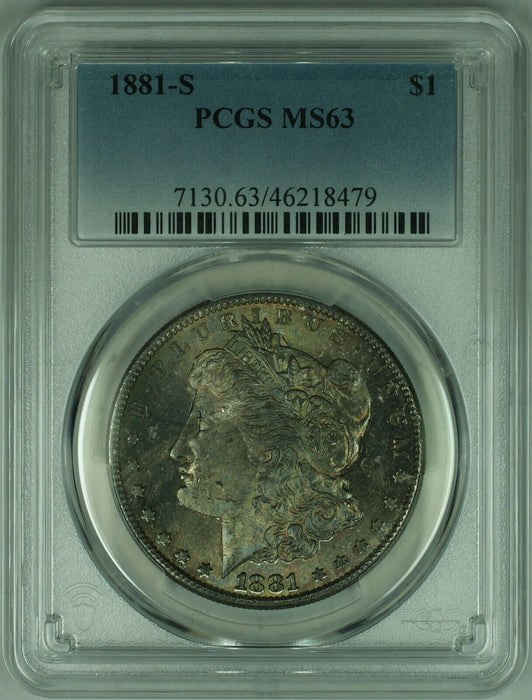 1881-S Morgan Silver Dollar  PCGS MS-63 W/Toning   (25)