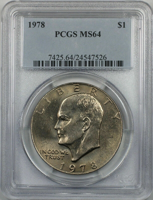 1978 Eisenhower  Ike Dollar $1 Coin PCGS MS64 (BR-39 I)