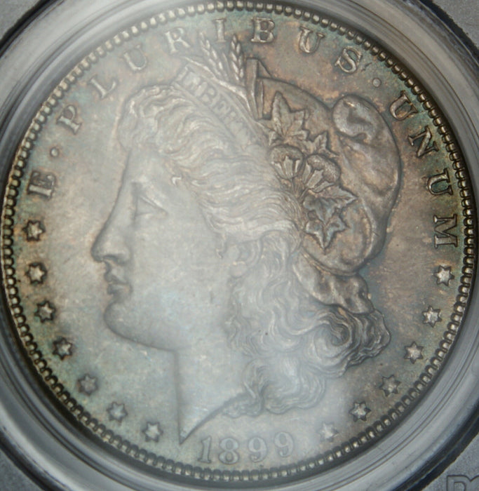 1899-O Morgan Silver Dollar, PCGS MS-64, Beautiful Toning