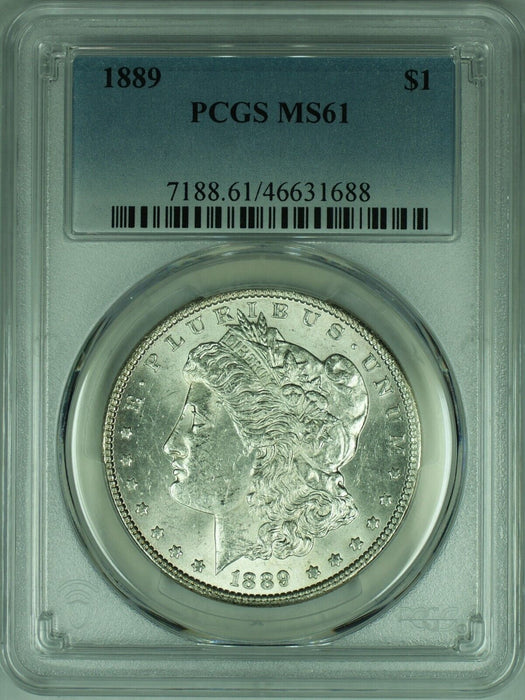 1889 Morgan Silver Dollar Coin  PCGS MS-61 Better Coin  (34)