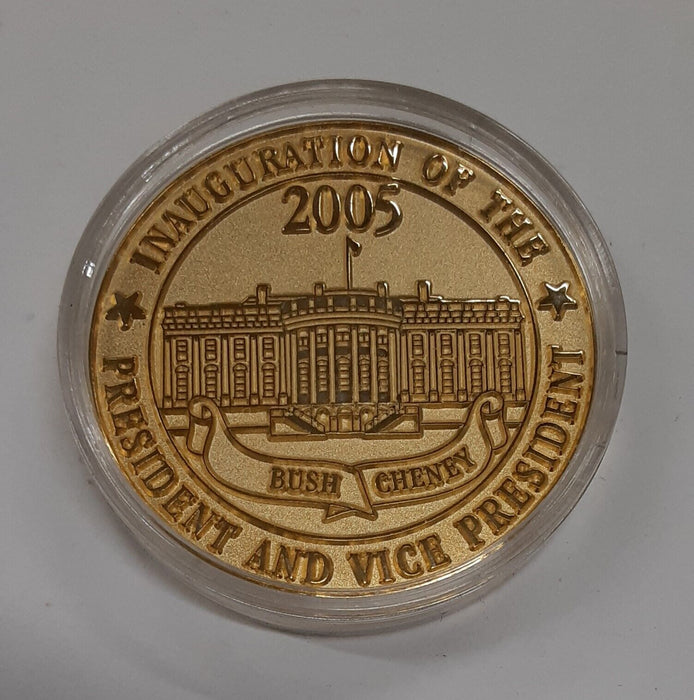 2005 Inauguration of George W. Bush/Dick Cheney 1.5 Inch Medal in Capsule