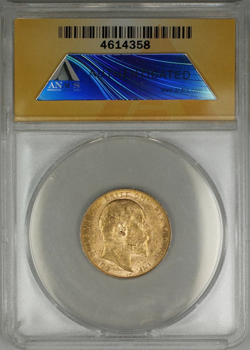 1909-P Australia Sovereign Gold Coin ANACS MS-61 (J AMT)