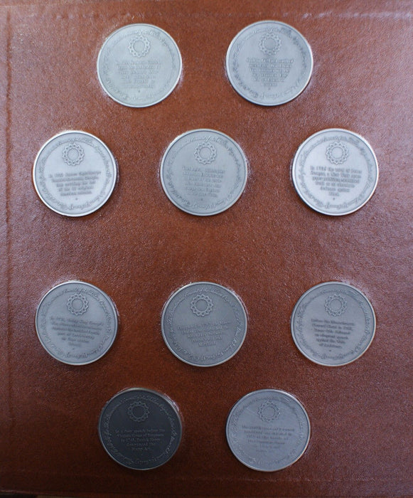 Franklin Mint The Official History of Colonial America Complete 50 Medal Set