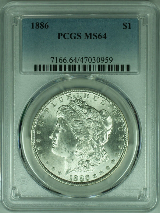 1886 Morgan Silver Dollar Coin  PCGS MS-64   (39A)