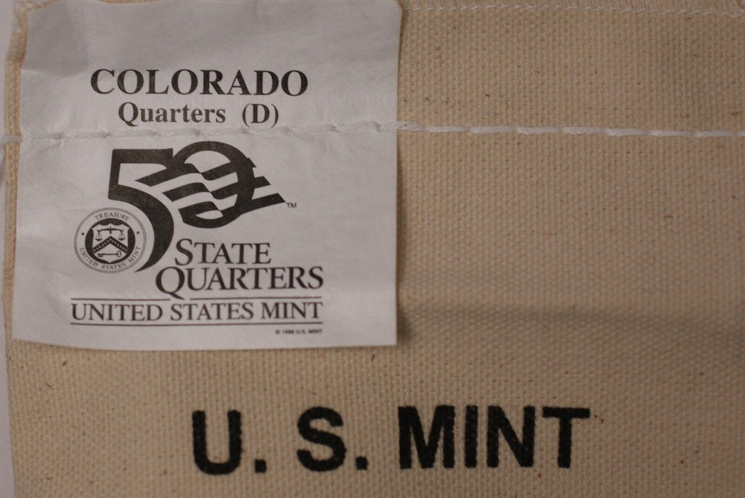 $25 (100 UNC coins) 2005 Colorado - D State Quarter Original Mint Sewn Bag