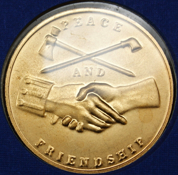 James Madison Presidential Medal, 24kt Gold Electroplated