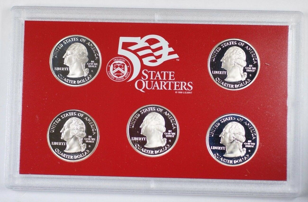 2005 US Mint Proof Silver Quarter Set Gem Coins w/ Box OGP