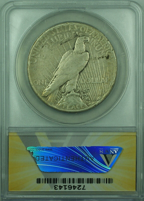 1928 Peace Silver Dollar S$1 ANACS VF-20 Details Reverse Lamination