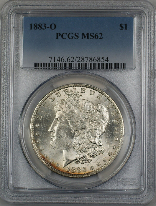 1883-O Morgan Silver Dollar $1 Coin PCGS MS-62 (2J)