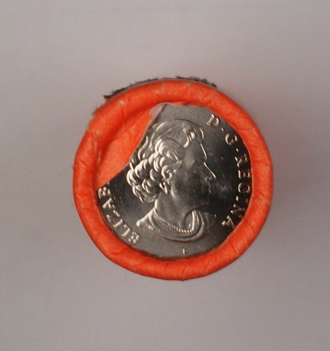 2004 Canada WW1 Lest We Forget Poppy Quarter Coin Colorized $10 Dollars Roll