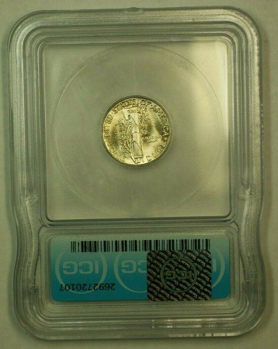 1944 Silver Mercury Dime 10c Coin ICG MS-65 J