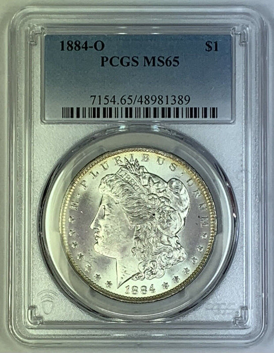 1884-O Morgan Silver $1 Dollar Coin PCGS MS 65 (7)