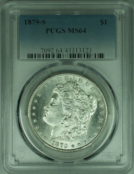 1879-S Morgan Silver Dollar Coin $1 PCGS MS-64 (37) A