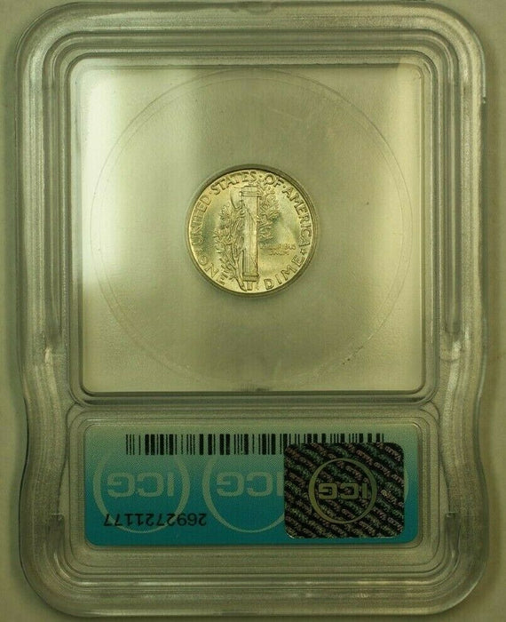 1945 Silver Mercury Dime 10c Coin ICG MS-65 LLL