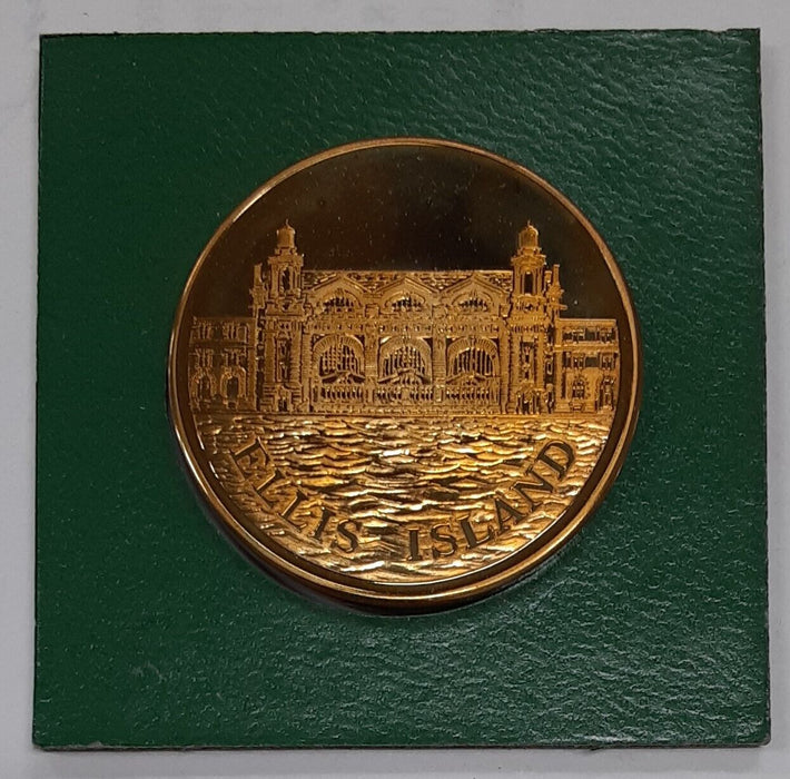 Ellis Island Bronze Solid Proof Medallion in Plastic Case