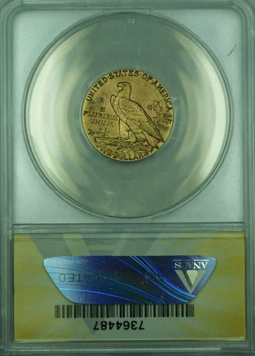 1910 Indian Head Half Eagle $5 Gold Coin ANACS EF-45