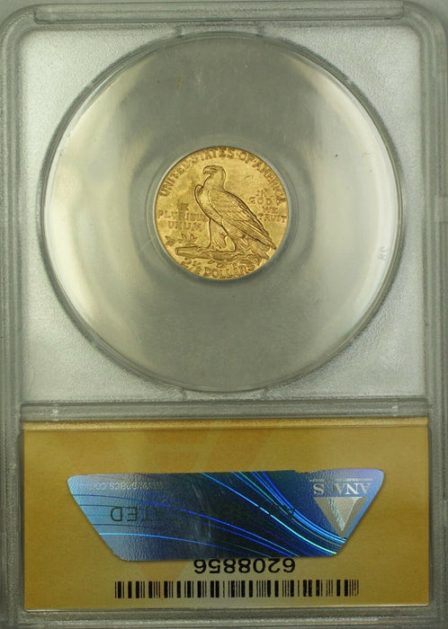 1929 $2.50 Indian Quarter Eagle Gold Coin ANACS MS-63 Choice BU