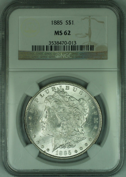 1885 Morgan Silver Dollar $1 NGC MS-62