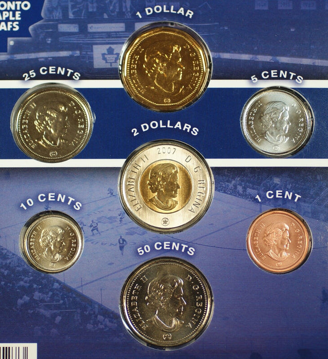 2006-07 Canada Hockey Toronto Maple Leafs Uncirculated 7 Coin Commemorative Set