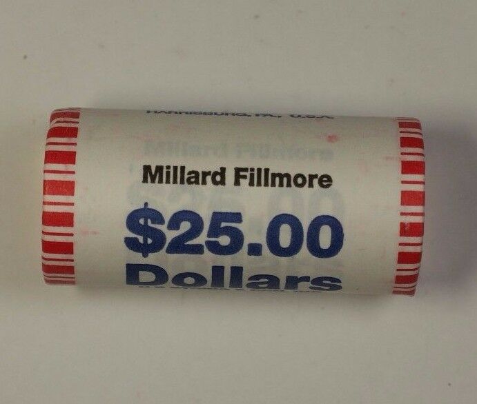2010 Millard Fillmore Presidential Dollar Roll BU 25 $ Coins *Mint Mark Unknown*