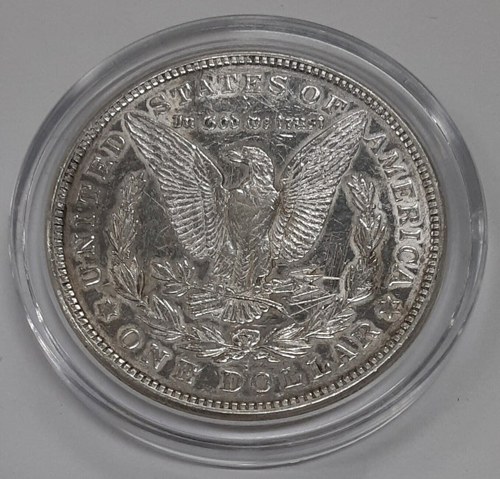 1921-D Morgan Silver Dollar With Colorized Liberty in Capsule and Case