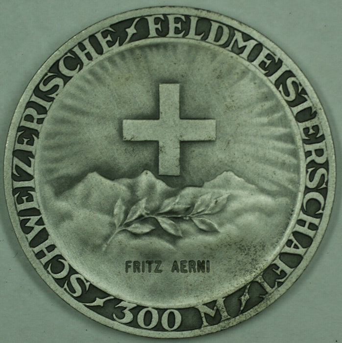 1921 Switzerland Silver Swiss Shooting Medal R1970 in Original Case