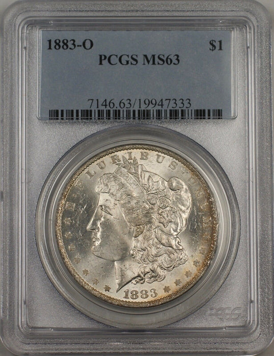 1883-O Morgan Silver Dollar $1 PCGS MS 63 (Better Coin) (BR-15C)
