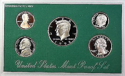 1996-S US Mint Clad Proof Set - 5 Gem Coins ONLY/NO Box & COA