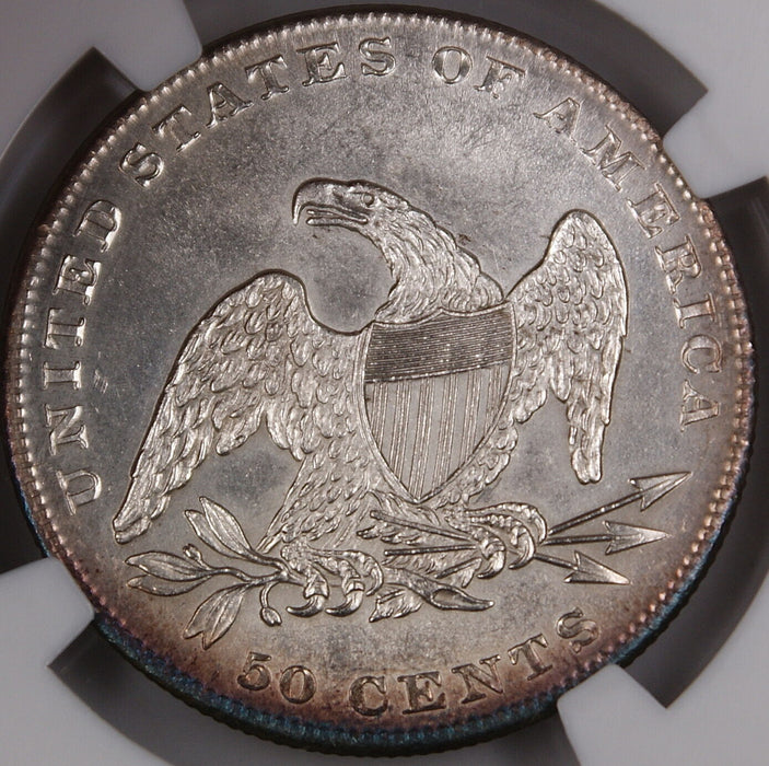 1837 Capped Bust Silver Half Dollar NGC UNC Details Very Choice BU Coin