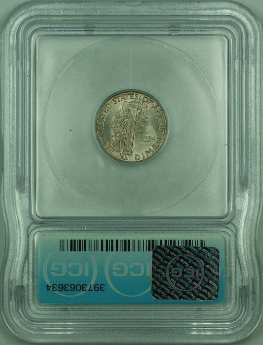 1941 Mercury Silver Dime 10c Coin ICG MS-66 Toned (C)