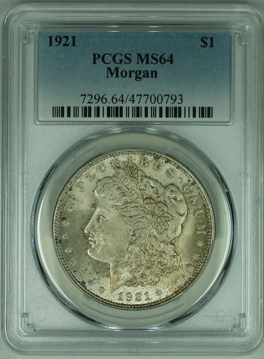 1921 Morgan Silver $1 Dollar Coin PCGS MS 64 (8) Z