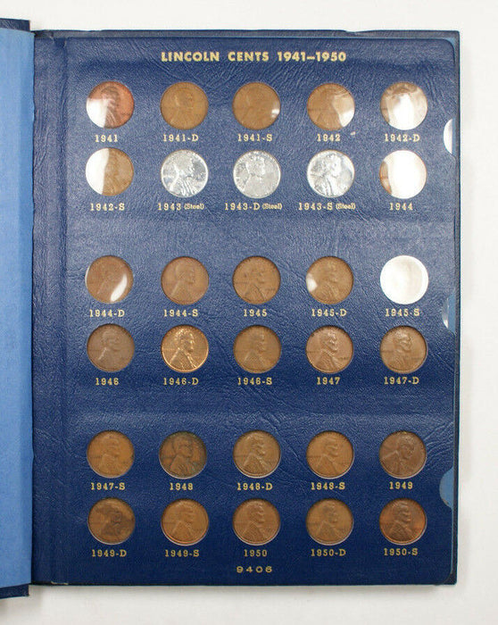 Whitman Book Of Lincoln Head Cent Pennys 1941- No. 9406 Sample Book