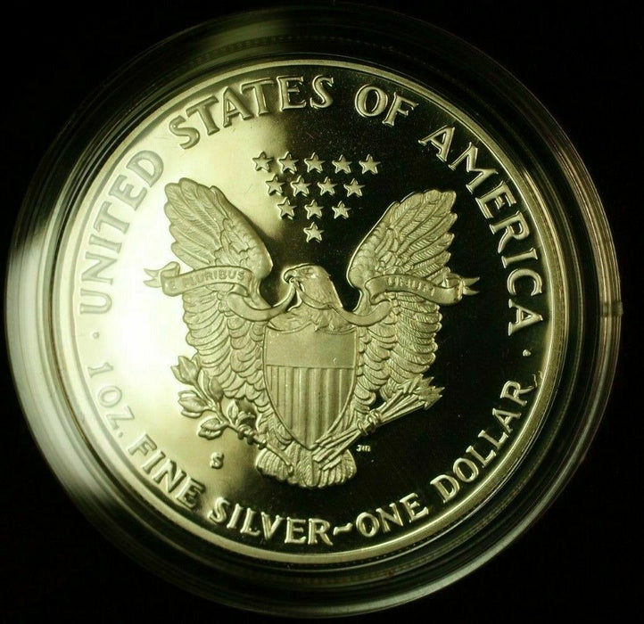 1992-S Proof American Silver Eagle 1 Oz Troy .999 Fine With COA & OGP