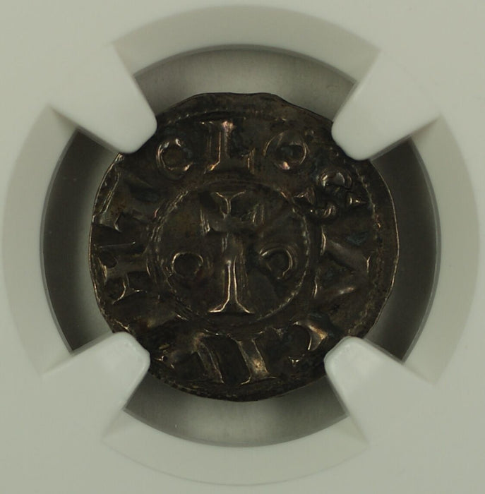 1105-12 France Denier Silver Coin Toulouse Roberts-4494 Bertrand NGC XF-45 AKR