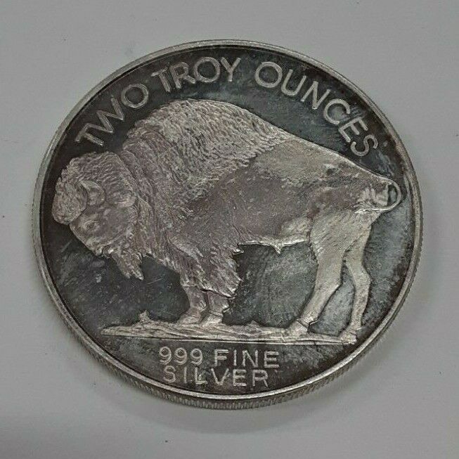 Indian Head/Buffalo Nickel Old Design on a .999 Fine Silver Round 2 Troy Ounces