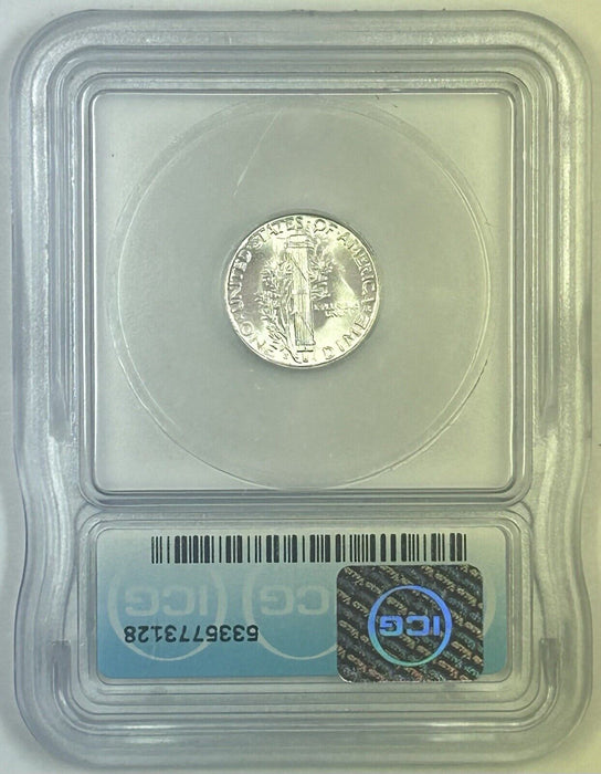 1944-S Mercury Silver Dime 10c Coin ICG MS 65 (54) L