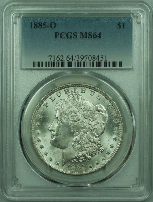 1885-O Morgan Silver Dollar $1 Coin PCGS MS-64 Better Coin (29) M